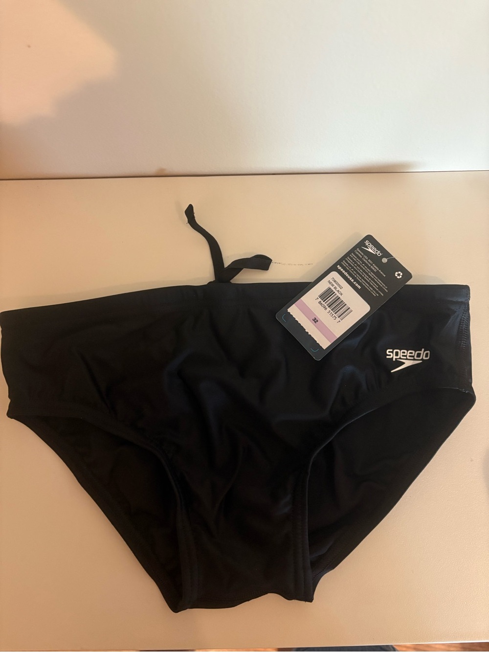 Speedo Black Men's Swim Briefs Size 32